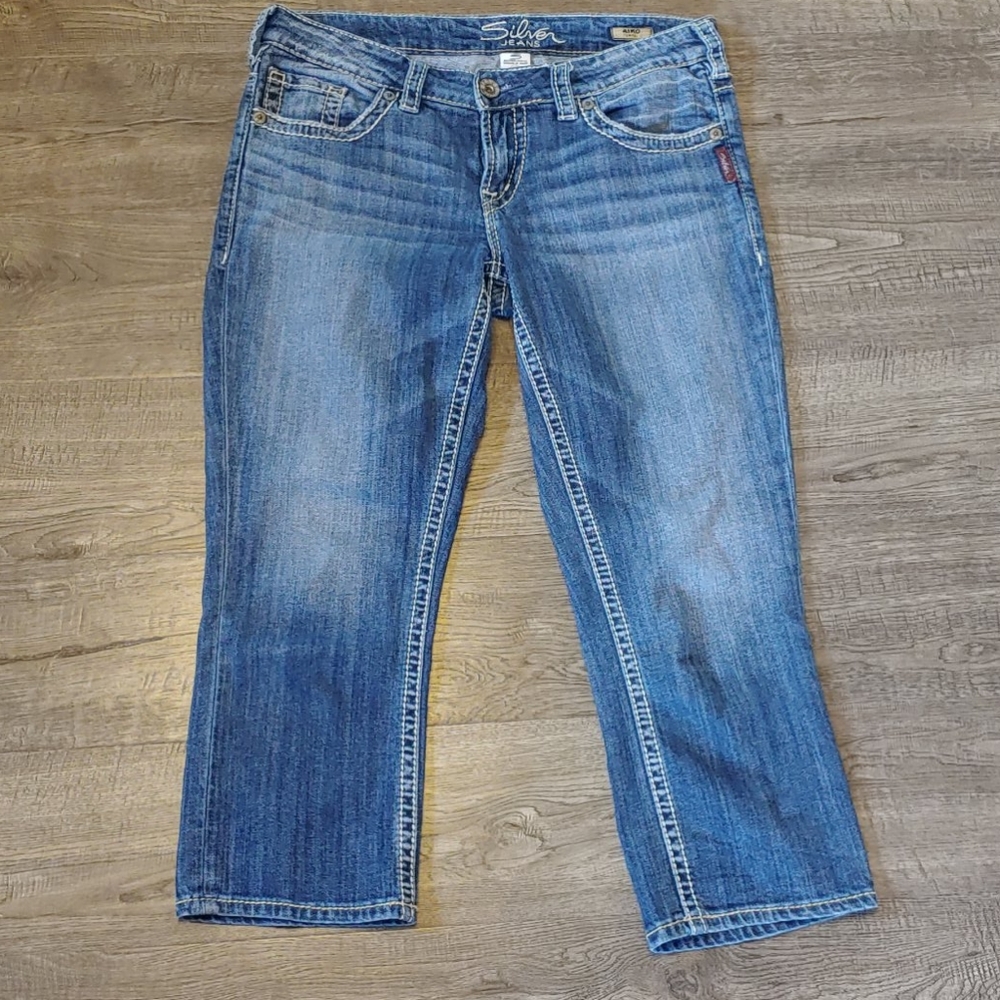 Silver jeans aiko capri jeans Sz 29